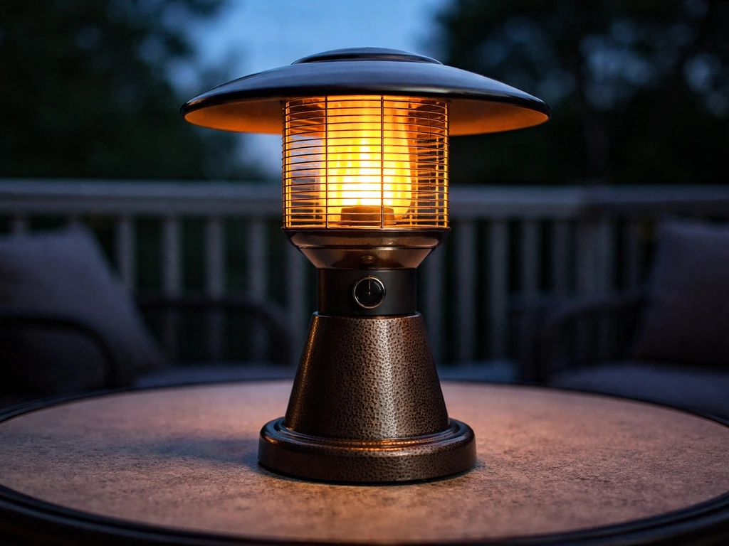 Hammer Tone Bronze Finish Tabletop Patio Heaters: How to Choose