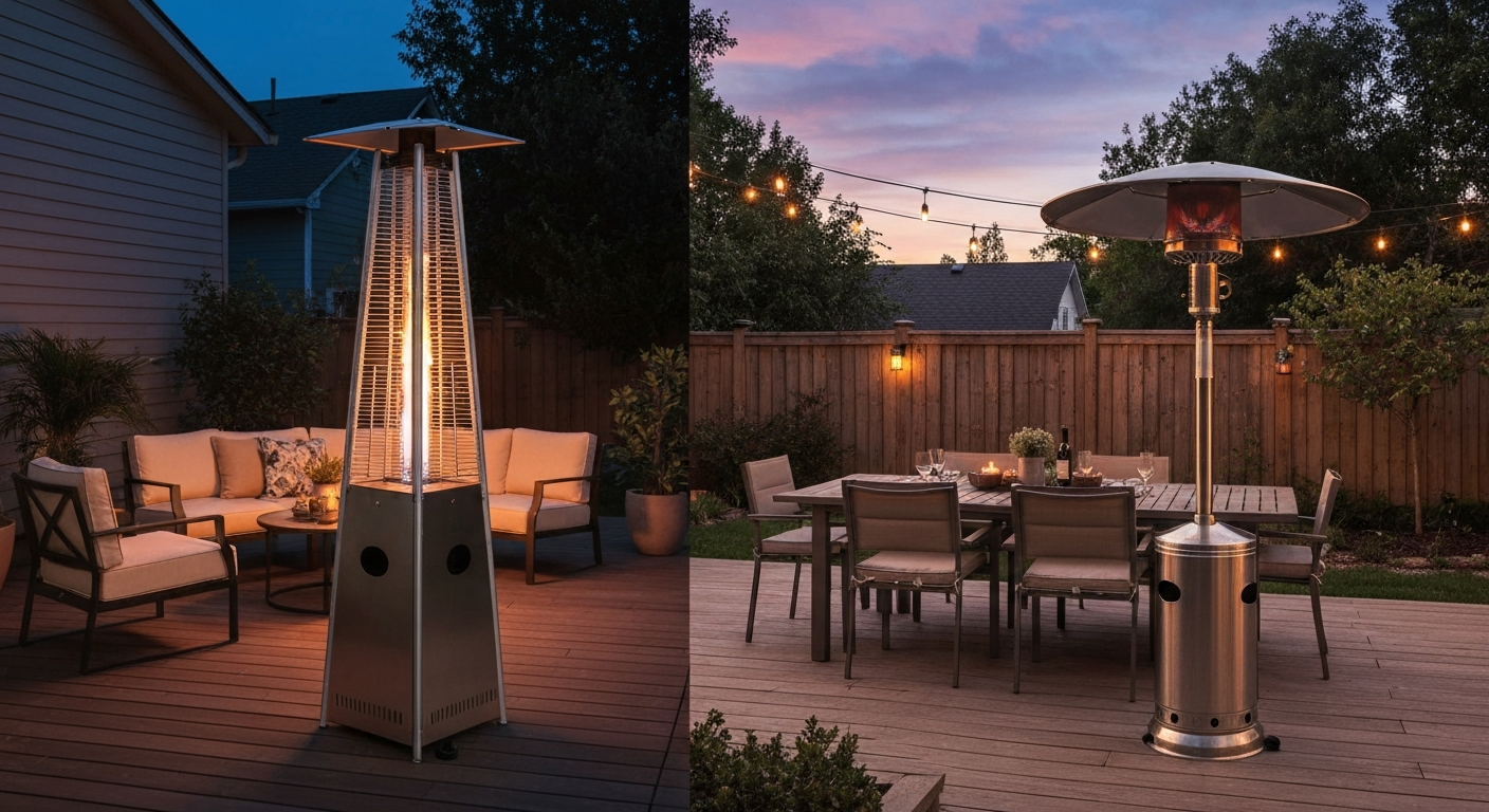 Pyramid vs Standard Patio Heater: Which Suits Your Patio?