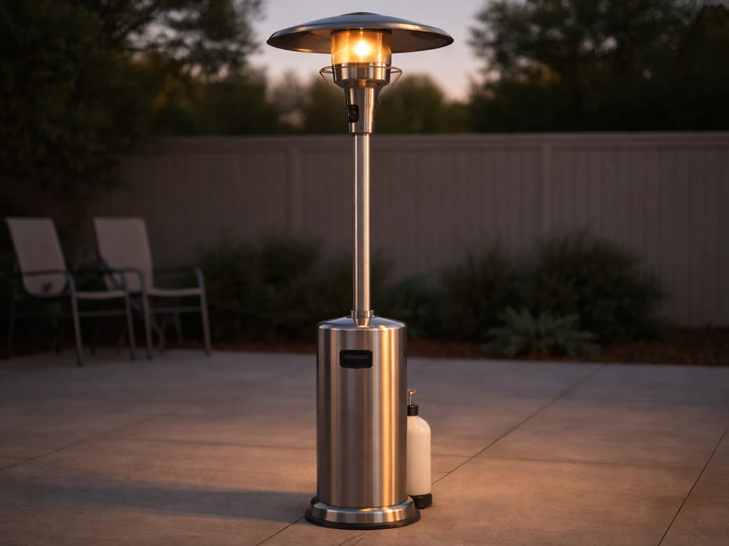 hampton bay 48000 btu stainless steel patio heater review